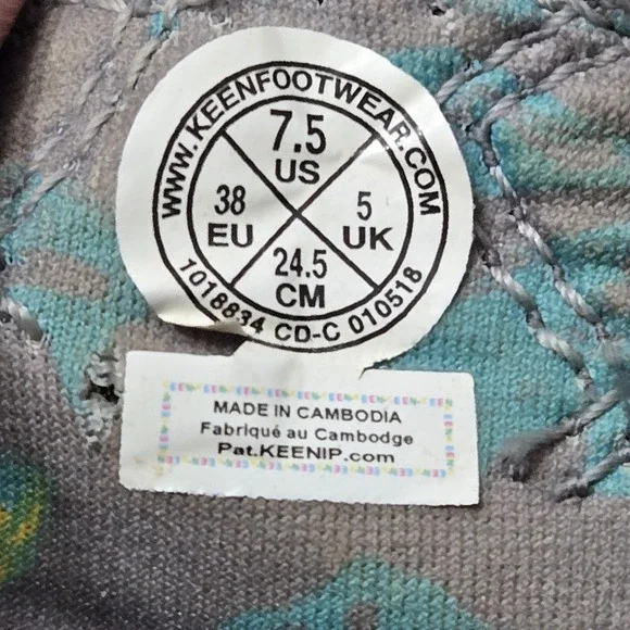 Keen Women's Gray & Blue NEWPORT Water Sandal Sz 7.5 (S1742) Waterproof - Picture 5 of 9